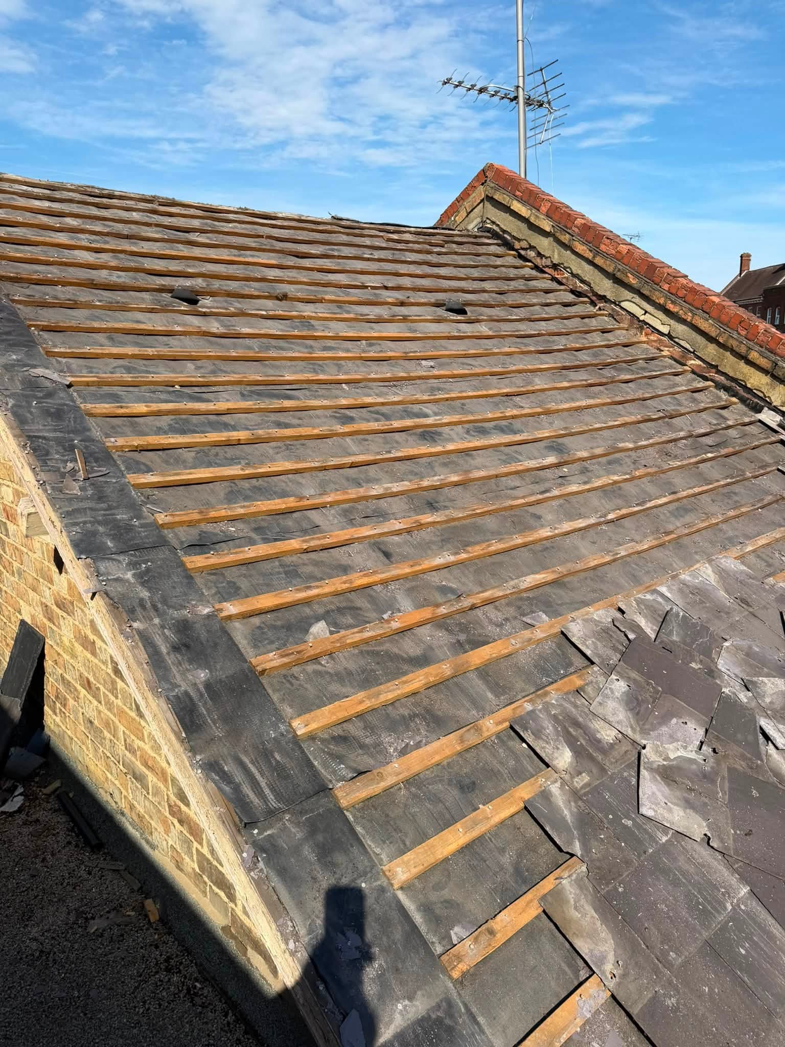 Roof work in progress, Barnet Highstreet